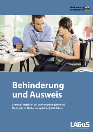 Titel der Broschüre Behinderung und Ausweis