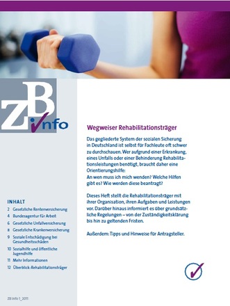 Titel - ZB info - Wegweiser Rehabilitationsträger