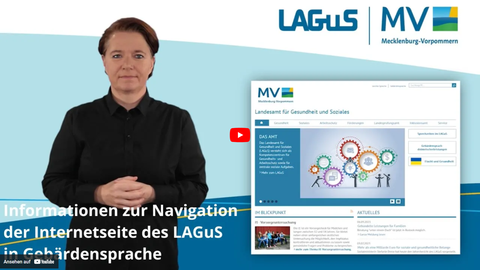 Video starten: LAGUS Gebärdensprache Entschädigung für Opfer von GewalttatenVideo