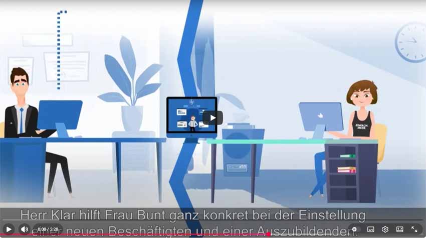 Video starten: LAGUS Soziales Integrationsamt EAA Informationsfilm Video